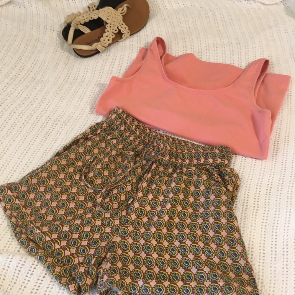 Talbots tank S & Japna shorts xs $12